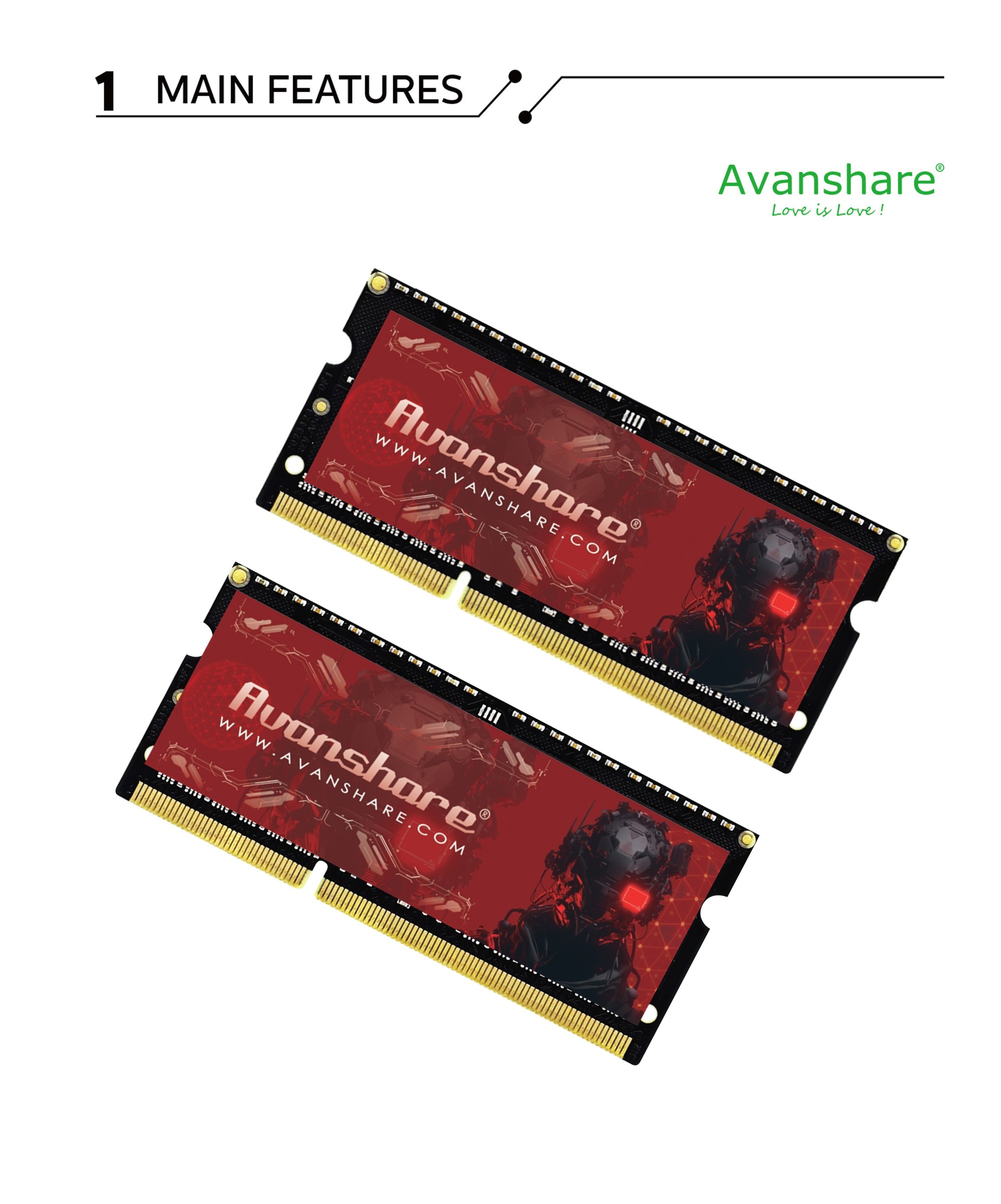 Ddr5 8Gb - Avanshare Ram Memory DDR5 DDR4 DDR3
